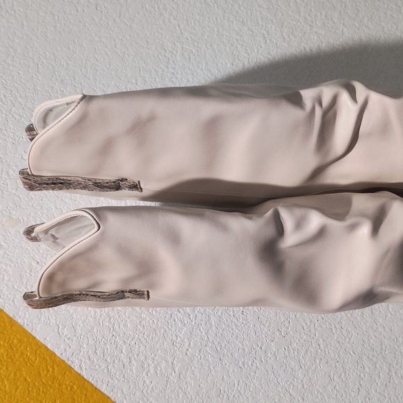 Women Fold Over Western Boots Chunky Heel Pointed Toe Cowboy Knee High Boots. - Picture 7 of 16